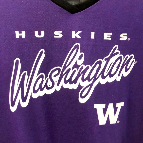 NWOT Washington Huskies [Gen2] Purple, White & Black Womens T-Shirt - Picture 3 of 8